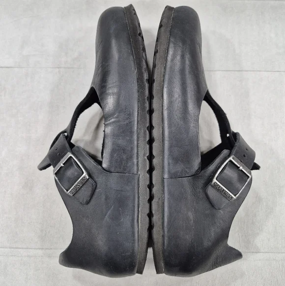 Birkenstock Paris T strap Mary Jane shoes size 40 women's US 9 black leather - Picture 7 of 14